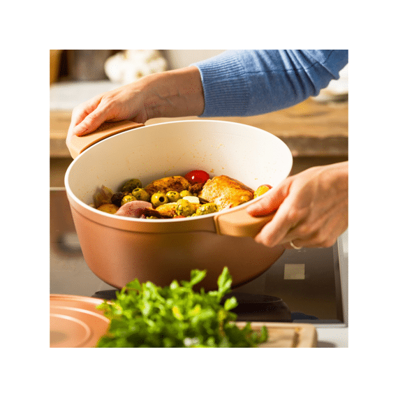 Dagelijkse Kost Stoofpot Aluminium 26cm Met Deksel Koper