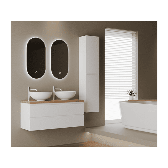 Style Onderkast 120x45x50 Cm 2x Lade - Mat Wit