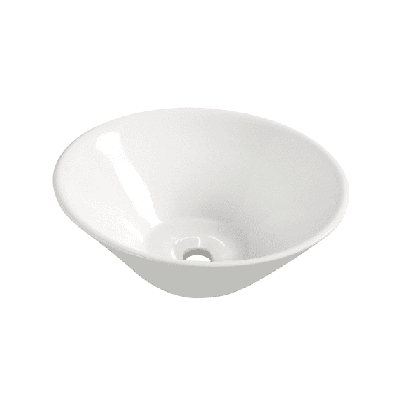 Circle Waskom Rond 42 X 15 Cm Keramiek Glans Wit