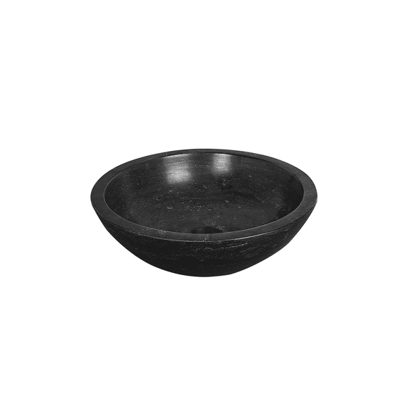 Raw Waskom Rond 40x12 Cm Hardsteen Gezoet