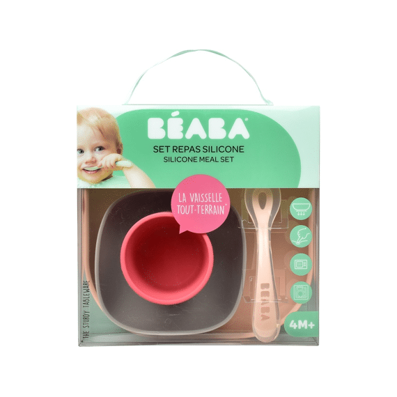 Beaba Siliconen Maaltijdkoffer  Cotton Candy