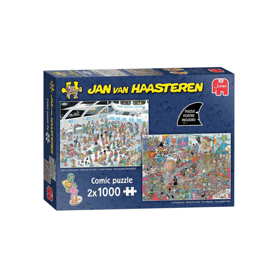 Jumbo Puzzel 2x 1000 Stuks Jan Van Haasteren Geef Ons De Ruimte & Net Als In De Film