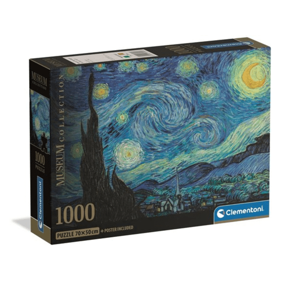 Clementoni Puzzel 1000 Puzzel Museum-the Starry Night