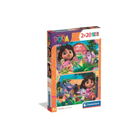 Clementoni Puzzel 2x20 Stuks Dora The Explorer