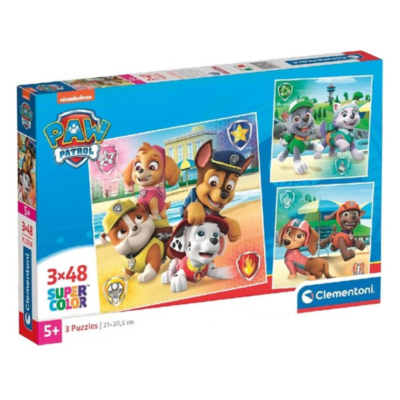 Clementoni Puzzel 3x48 Stuks Square Paw Patrol