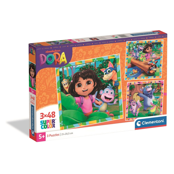Clementoni Puzzel 3x48 Stuks Square Dora The Explorer