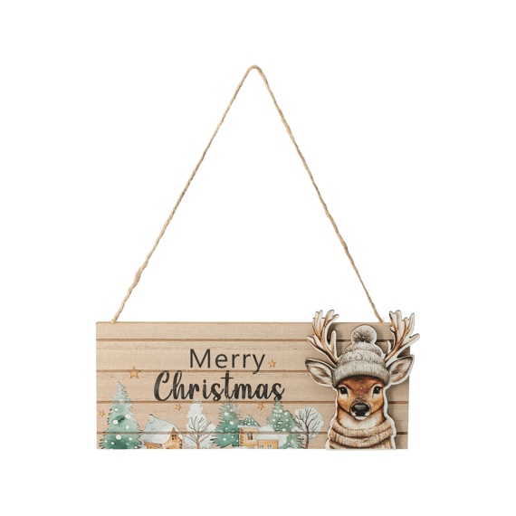 Hangend Kerst Bordje 20cm