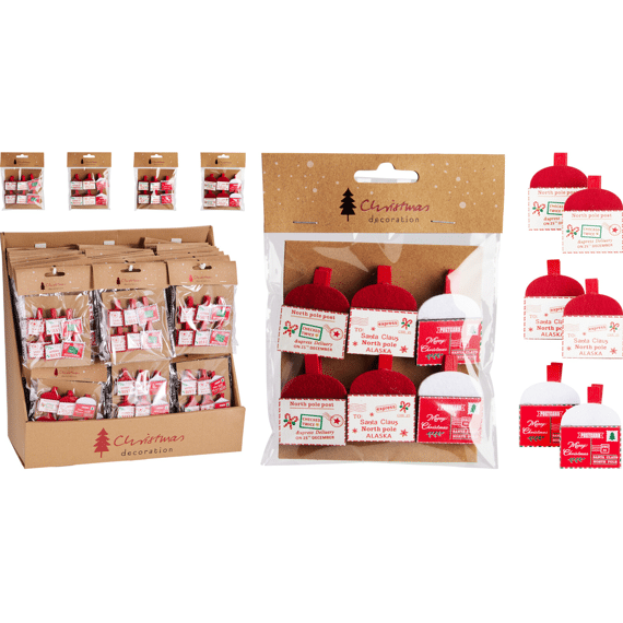 Houten Envelop Klip Set 6 Assortiment