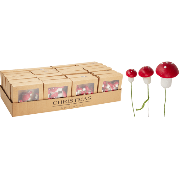 Paddestoel Op Steker Assortiment