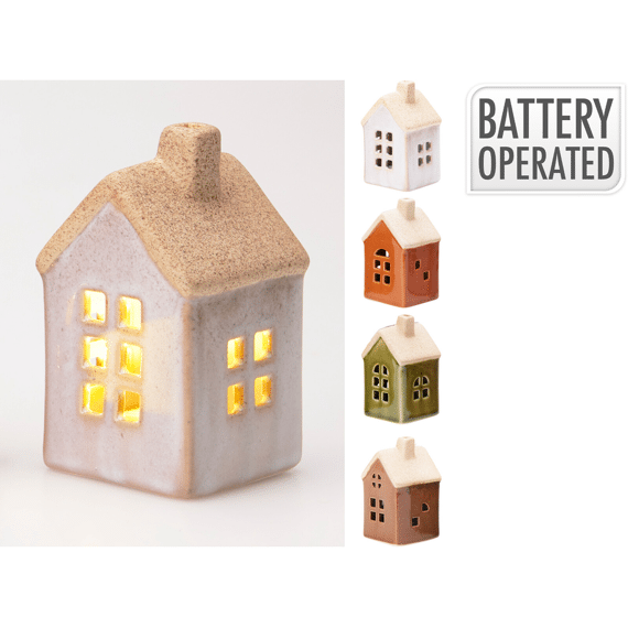 Huis Met Led 9cm Assortiment