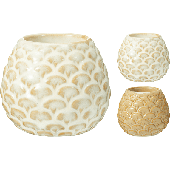 Dennenappel Kaarshouder 8x7cm Assortiment