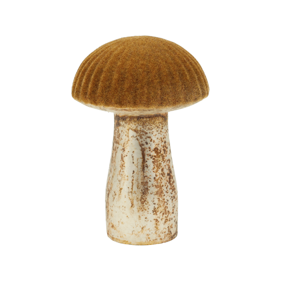 Paddenstoel 9cm Glas Goud