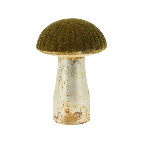 Paddenstoel 9cm Glas L. Groen