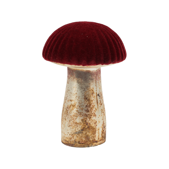 Paddenstoel 9cm Glas Rood