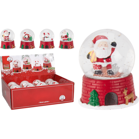 Waterbal 65mm Kerstman Assortiment