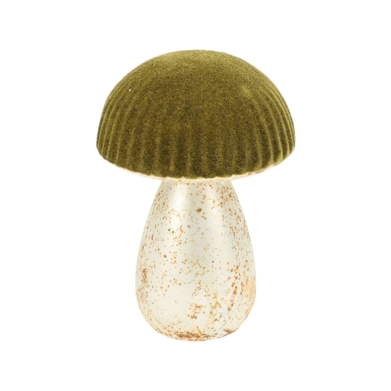 Paddenstoel 13cm Glas L Groen