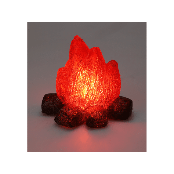 Decoratie Led Vuurtje 16x12x13cm