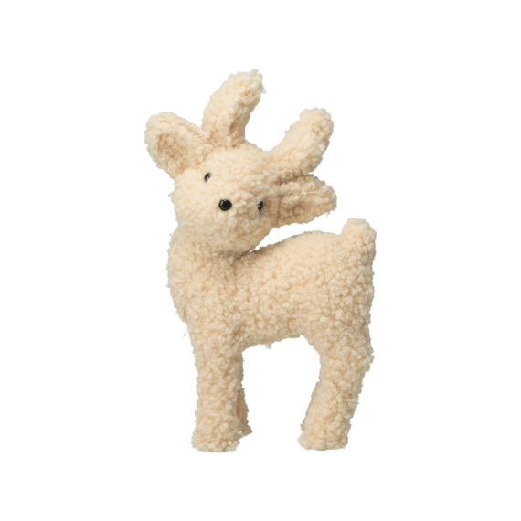 Hert Staand 32cm Beige