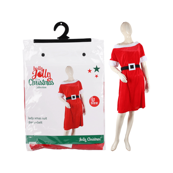 Kerstvrouw Jurk Maat M