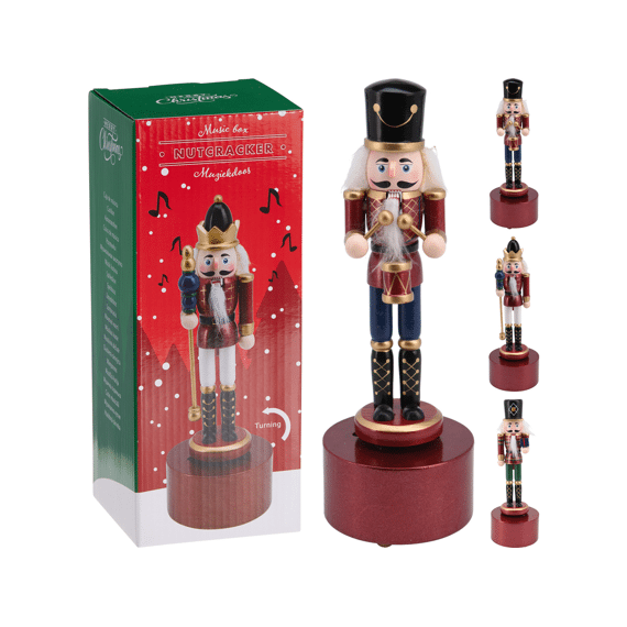 Notenkraker Muziekdoos 22cm Assortiment