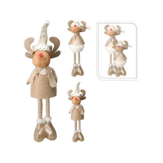 Rendier Telescoop Benen 49cm assortiment