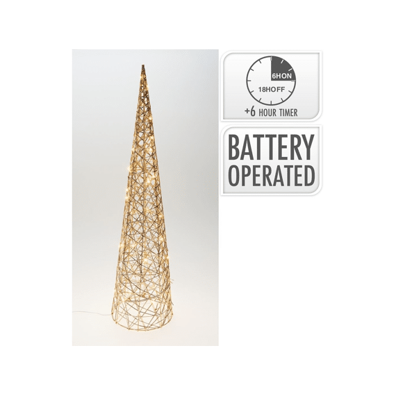 Piramide 80cm Met Led Champagn