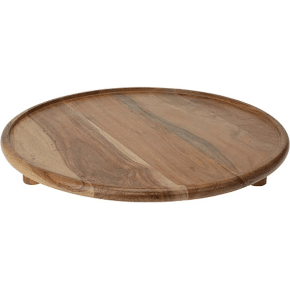 Plateau Rond Acacia Hout D37cm
