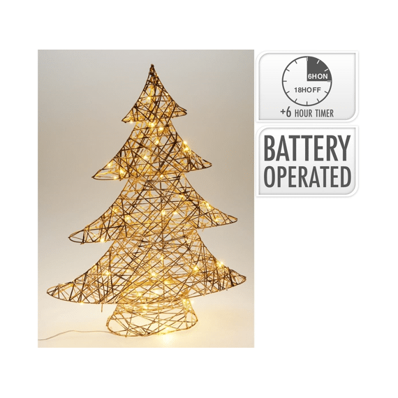 Kerstboom 60cm Met Led Champag