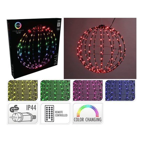 Bal 40cm 168led Rgb