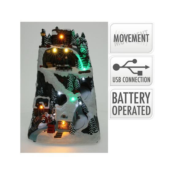 Kersttafereel Met Led 30cm