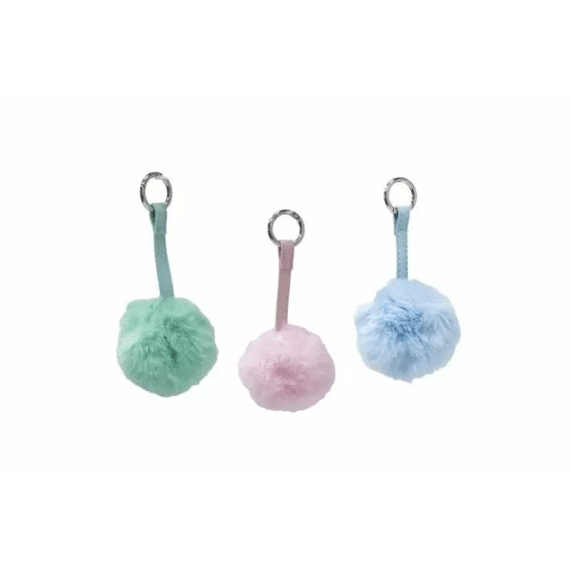Pompom Sleutelhanger Assortiment Prijs Per Stuk
