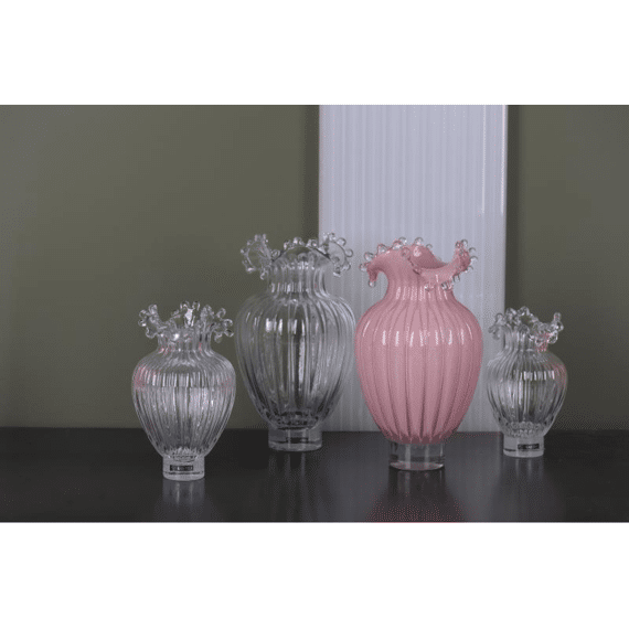 Royalty Robe - Glazen Vaas - Ø12,5xh19,5cm