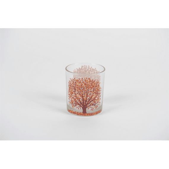 Autumn Tree - Glazen Votief  - Ø8,8xh10cm