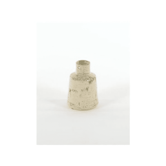 Grooved Glaze  - Flesvaasje Keramiek  - Spinach White - Ø8,5xh12cm