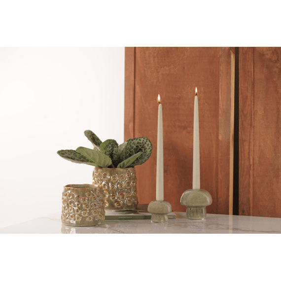 Seta  - Kandelaar Keramiek - Ø9,7xh8,9cm - Assortiment