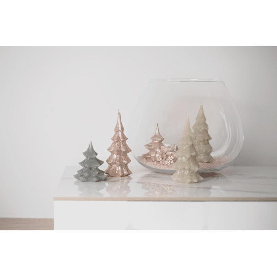 Christmas Tree Candle - Christmas Tree Ø10 H 12 - Eucalyptus - Ø10xh12cm