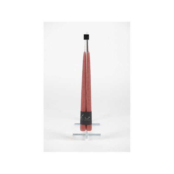 Luz Your Senses Velours - Koppel Tafelkaarsen  - Sequoia - Ø2,2xl30cm