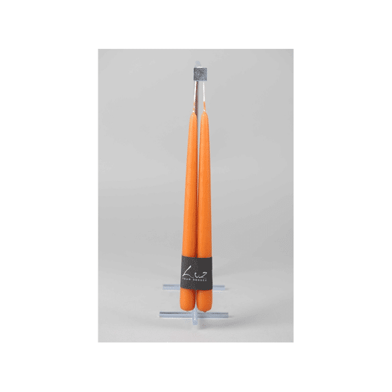 Luz Your Senses Smooth - Koppel Tafelkaarsen - Amber - L30xø2,2cm