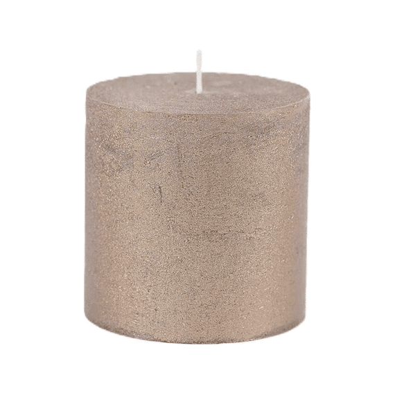 Luz Your Senses Rustic Metal - Cilinderkaars - Antiek Goud - Ø9xh9cm
