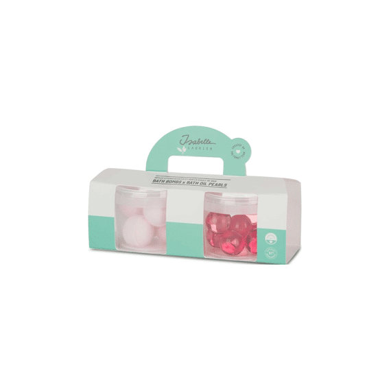 Set Van 2 Mini Potjes Badolieparels En Badknikkers - Rozen En Passievrucht  - 8 X 4g - 5 X 8g