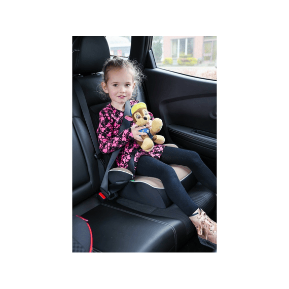 Carkids L-size Zitverhoger 125-150cm Taupe/zwart