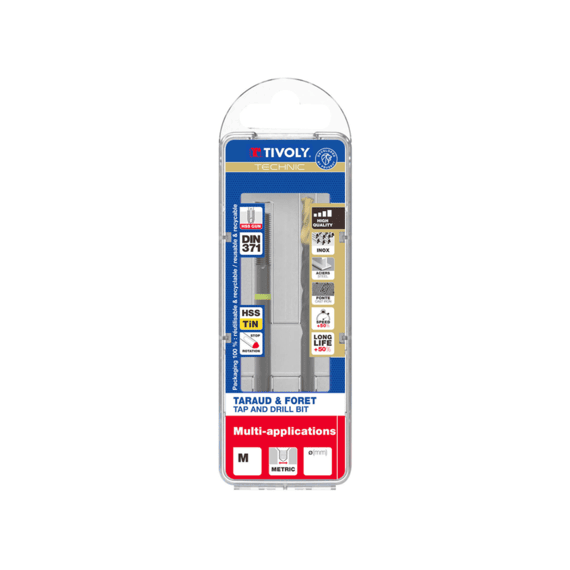Tivoly Draadtap En Boor Hss Din371 M5x80