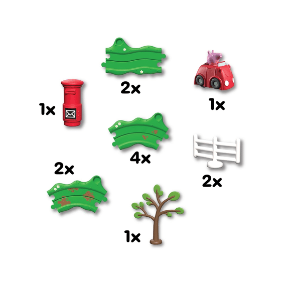 Peppa Pig Whizz Around Peppas Little Red Car Set