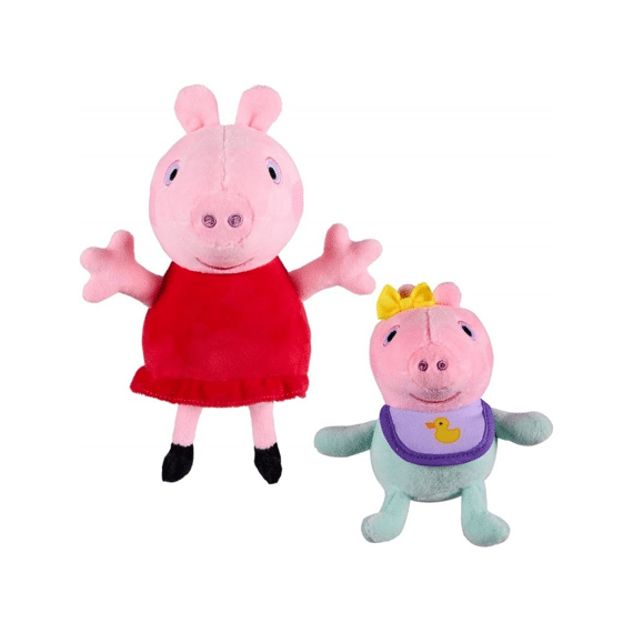 Peppa Pig Peppa & Baby Evie Pluche
