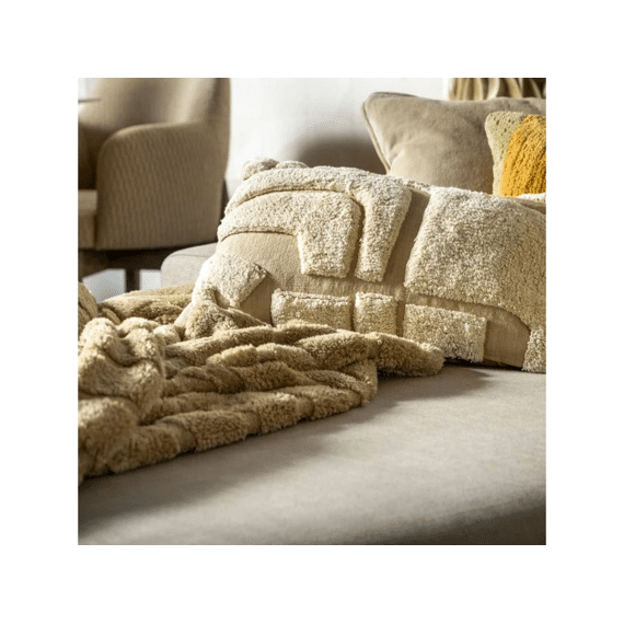 Dutch Decor Sierkussen Milas 30x50cm Semolina Grs