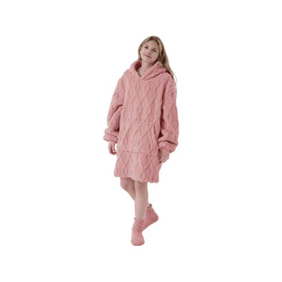 Dutch Decor Hoodie Rosetta Teenager 60x90cm Rose Tan