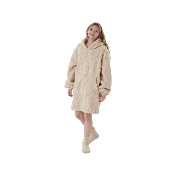 Dutch Decor Hoodie Rosetta Teenager 60x90cm Bone White