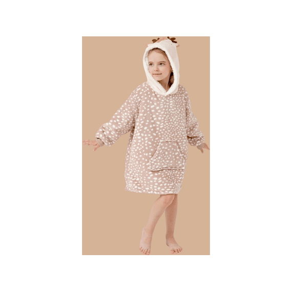 Dutch Decor Hoodie Bambi 45x60cm Hazelnut