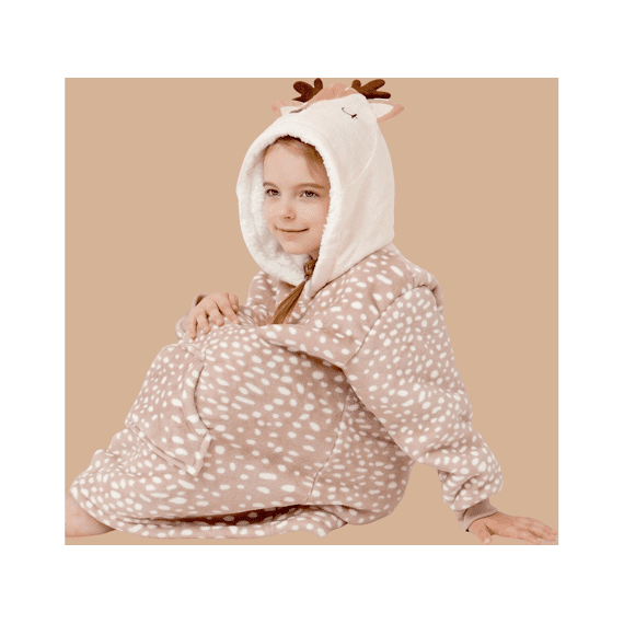 Dutch Decor Hoodie Bambi 45x60cm Hazelnut