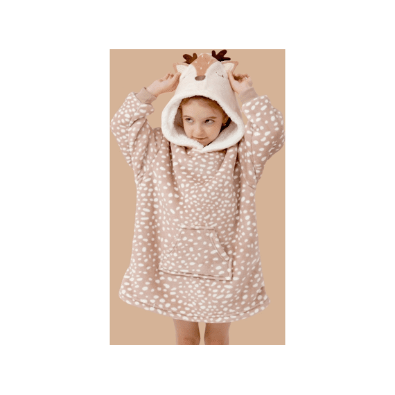 Dutch Decor Hoodie Bambi 45x60cm Hazelnut